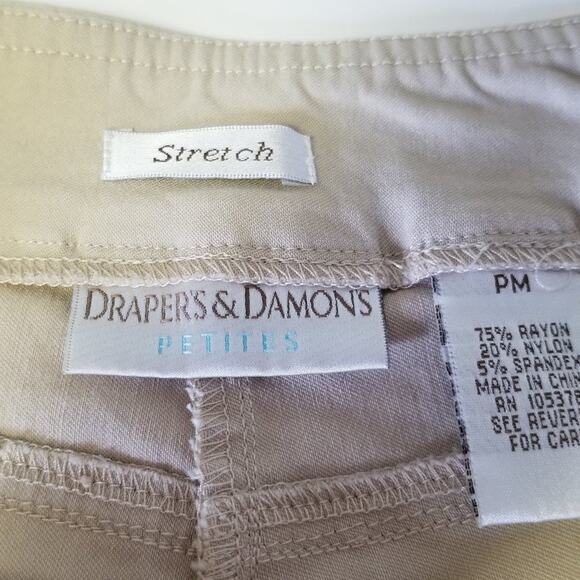 Draper & Damon's Tan pants w/ Bonus Alfred Dunner Top Size S - Picture 11 of 11